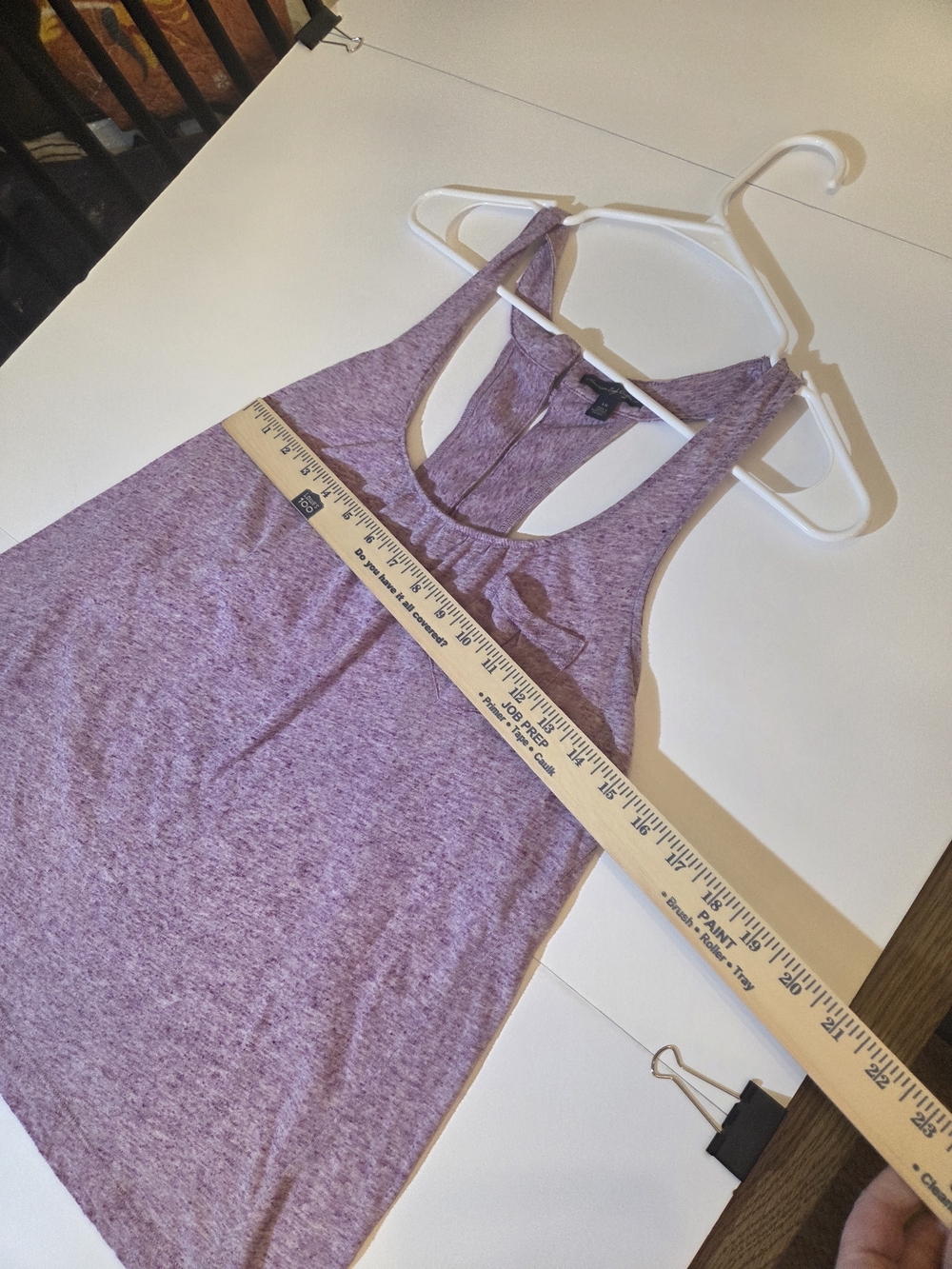 Heathered Purple Racerback Tank Top - Picture 4 of 7